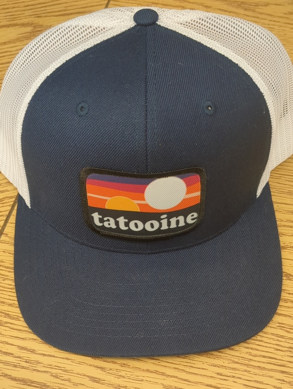Navy and White Trucker Hat